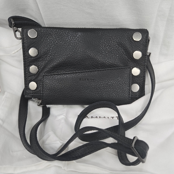 Hammitt Levy Wallet/Crossbody Black and Gunmetal - Picture 15 of 16